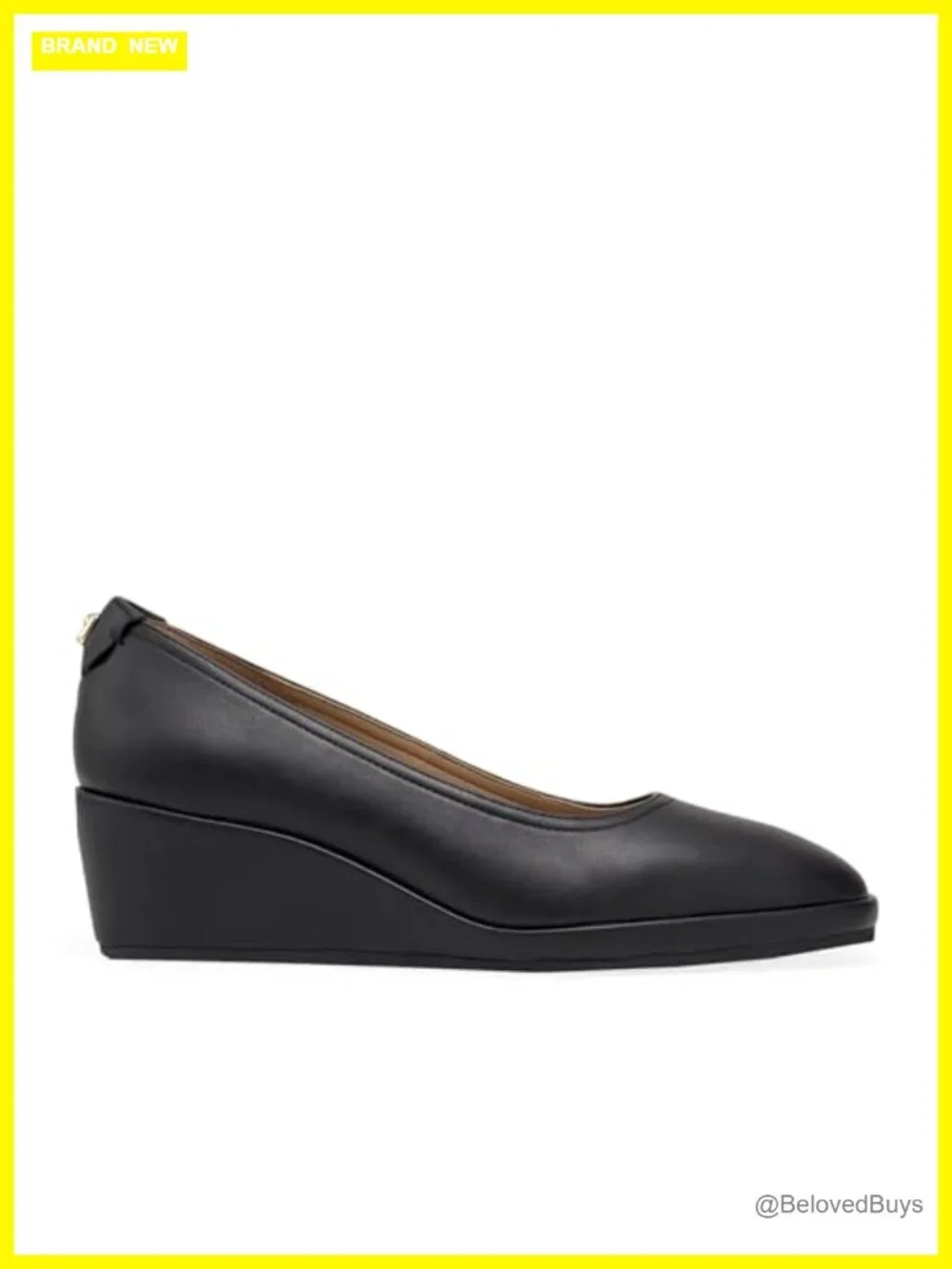 Aerosoles Roma Women's Comfortable Wedge Heel Slip-On Pump Faux Leather